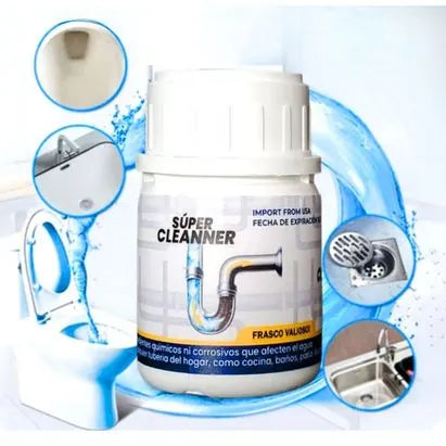 SUPER CLEANER® Destapa, limpia y elimina malos olores