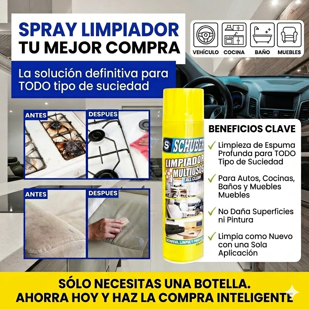 🧽✨ ¡Limpieza TOTAL en segundos con un solo producto! 🚀